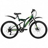Велосипед FOXX 26" FREELANDER зеленый, сталь, размер 18"
