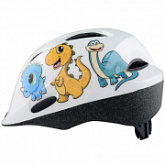 На картинке изображен Велошлем детский HQBC QORM Dino white Велошлем детский HQBC QORM Dino white