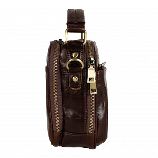 Мужская кожаная сумка Polar 24021 black