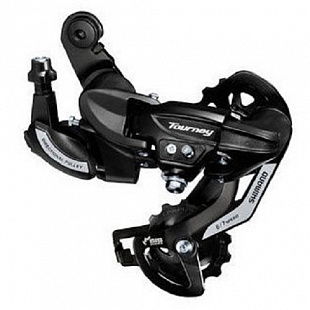 Переключатель задний Shimano Tourney TY500, 6/7 скоростей, крепление на петух, ERDTY500D