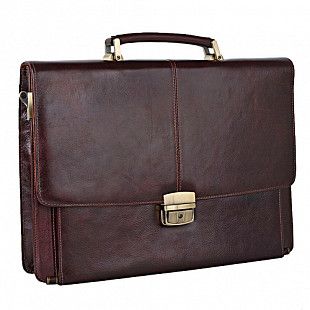 Портфель Pola 469-3 dark brown