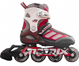Роликовые коньки Спортивная коллекция Matrix red