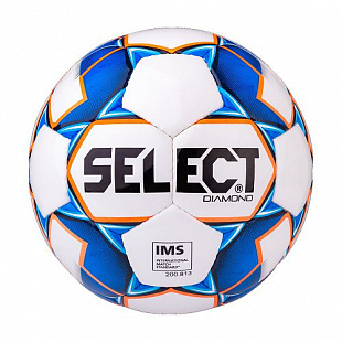 Мяч футбольный Select Diamond IMS №4 810015 White/Blue/Orange