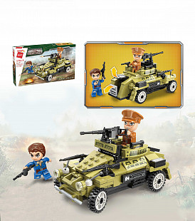 Конструктор Qman Военная техника Машина с турелью 1731-4