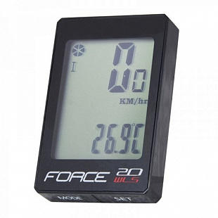 Велокомпьютер Force WLS 20 беспроводной 39133 black
