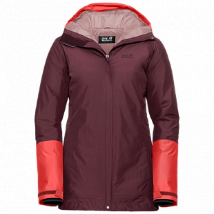 Куртка женская Jack Wolfskin North Ice Parka W fall red