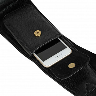 Мужская кожаная сумка Polar 21502 black