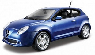 Сборная модель автомобиля Bburago 1:24 Alfa Romeo MiTO (18-25098) blue