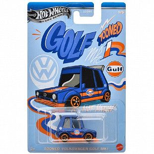 Машинка Hot Wheels Tooned Gulf Series Volkswagen Golf MK1 (JDY84 JCB62)