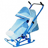 Санки-коляска RT Скользяшки Мозаика 0923-Р14 light blue/white