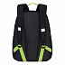 Рюкзак школьный GRIZZLY RB-151-3 /1 black/light green