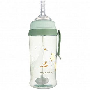 Поильник Canpol babies Non-spill с силиконовой трубочкой 9м+ 350мл (56/510_gre)