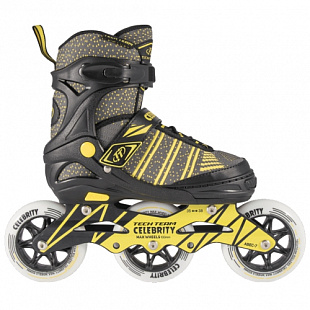 Роликовые коньки Tech Team Celebrity 2019 black/yellow