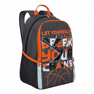 Рюкзак школьный GRIZZLY RB-051-8 /2 grey