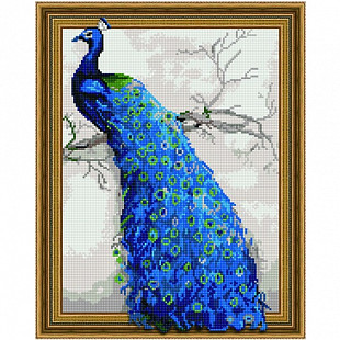 Алмазная мозаика 5D Picasso Павлин 5PD4050020