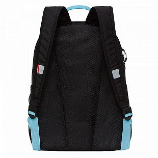 Рюкзак школьный GRIZZLY RB-151-3 /2 black/light turquoise