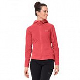 Куртка женская Jack Wolfskin Arco Jacket Women tulip red stripes