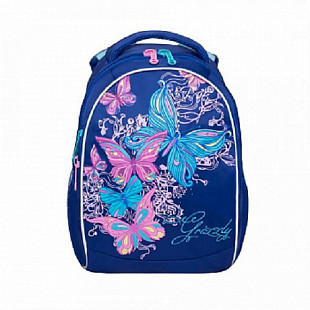 Рюкзак школьный GRIZZLY RG-868-4 /1 dark blue