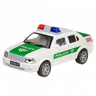 Инерционная машина YAKO police из серии "На земле, В небе, На море" M9582 white/green