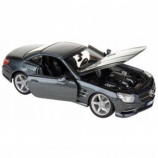 Коллекционная машина Bburago 1:24 Mercedes Benz SL 500 (18-21067) silver
