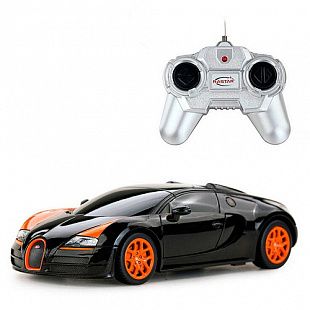 Радиоуправляемая модель Rastar Bugatti Grand Sport Vitesse 1:24 47000 Black/Orange