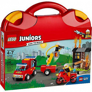 Конструктор LEGO Juniors Чемоданчик Пожарная команда 10740