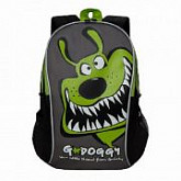 Рюкзак детский GRIZZLY RK-079-3 /3 black/light green