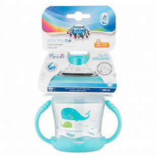 Поильник Canpol babies Love & Sea с силиконовым носиком 9+ 180 мл. (57/300_blu) blue