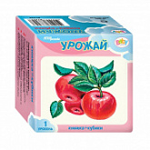 Развивающий комплект Step Puzzle Кубики+книжка Урожай SP-87356