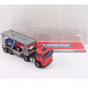 Инерционный машиновоз Shenzhen Toys с двумя джипами 8268-104