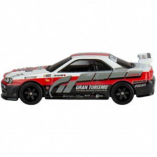 Машинка Hot Wheels Premium Nissan Skyline GT-R (BNR34) (HXD63 HKC28)