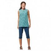 Рубашка женская Jack Wolfskin Sonora Maori Sleeveless W aqua all over