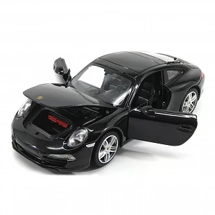 Машинка Bburago 1:24 Porsche 911 Carrera S (18-21065) black