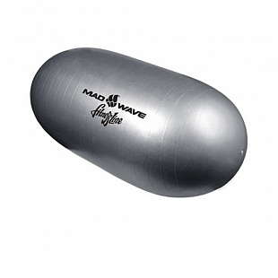 Мяч гимнастический для фитнеса (фитбол) овальный Mad Wave Anti burst gym ball 53 см gray