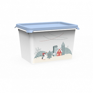 Ёмкость Berossi Christmas 2л cornflower ИК53461000