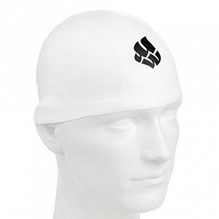 Шапочка для бассейна (плавания) взрослая Mad Wave R-Cap white
