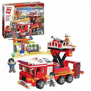  Конструктор Qman Mine City Спасение погорельцев (12013)