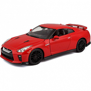 Коллекционная машина Bburago 1:24 Nissan GT-R (18-21082) red