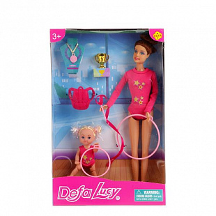 Кукла Defa Гимнастки в розовом 8353 pink
