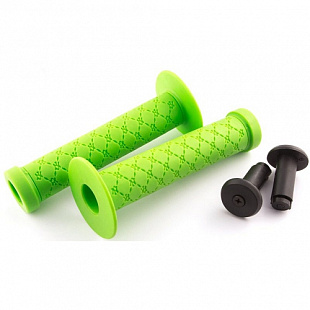 Ручки руля Clark`s С100 BMX Торцевой фиксатор 145мм 3-404 Green