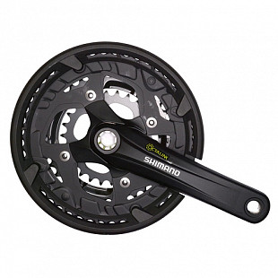 Шатуны Shimano fc-t4010 alivio на 9 скоростей,175мм 44/32/22T octalink с защитой black ZSM77010