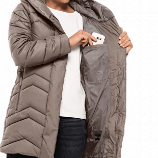 Пальто женское Jack Wolfskin Kyoto Coat W clay