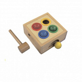 Деревянная игрушка Рыжий Кот Стучалка Шарики ИД-5917