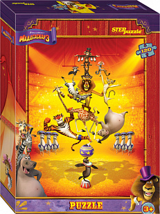Пазлы Step Puzzle 120 "Мадагаскар 3" 75107