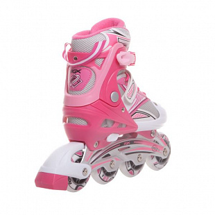 Раздвижные роликовые коньки RGX Vector white/pink