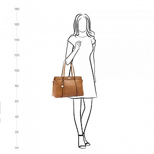 Женская сумка из кожи Pola 9041 beige