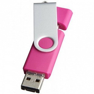 Флешка USB-flash 16Gb Dual 1Z2017016 Pink