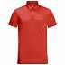 Рубашка поло мужская Jack Wolfskin Jwp Polo M lava red