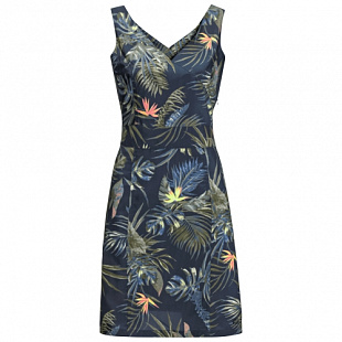 Платье летнее женское Jack Wolfskin Wahia Tropical Dress midnight blue all over