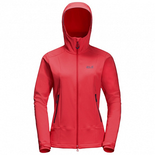 Куртка женская Jack Wolfskin Mountain Tech Softshell W tulip red
